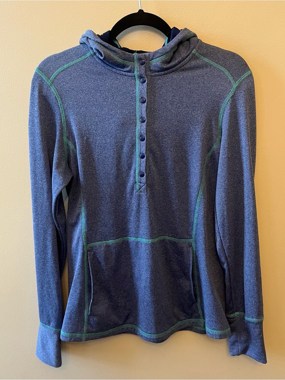 REI Co-op Multi-Snap Henley Hoodie Women's Size Medium Gorpcore Outdoor
